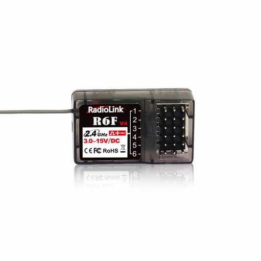 Radiolink R6F RC Receiver, 2.4 GHz, 6 Channel