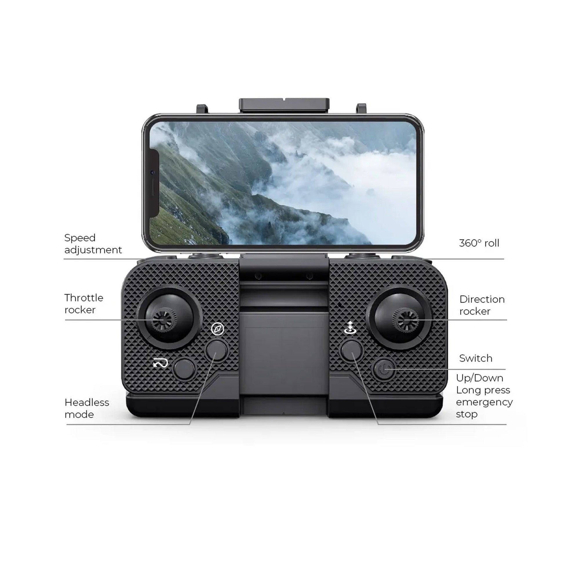 H16 Mini RC Foldable Drone With 4K Single Camera Wifi FPV Brushless Photography Quadcopter Professional Drones Toys for Children RS6113
