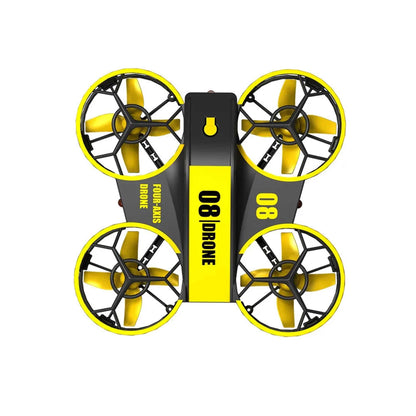 RH-821 08 Mini Quadcopter Drone Lighting UFO Drone - Yellow