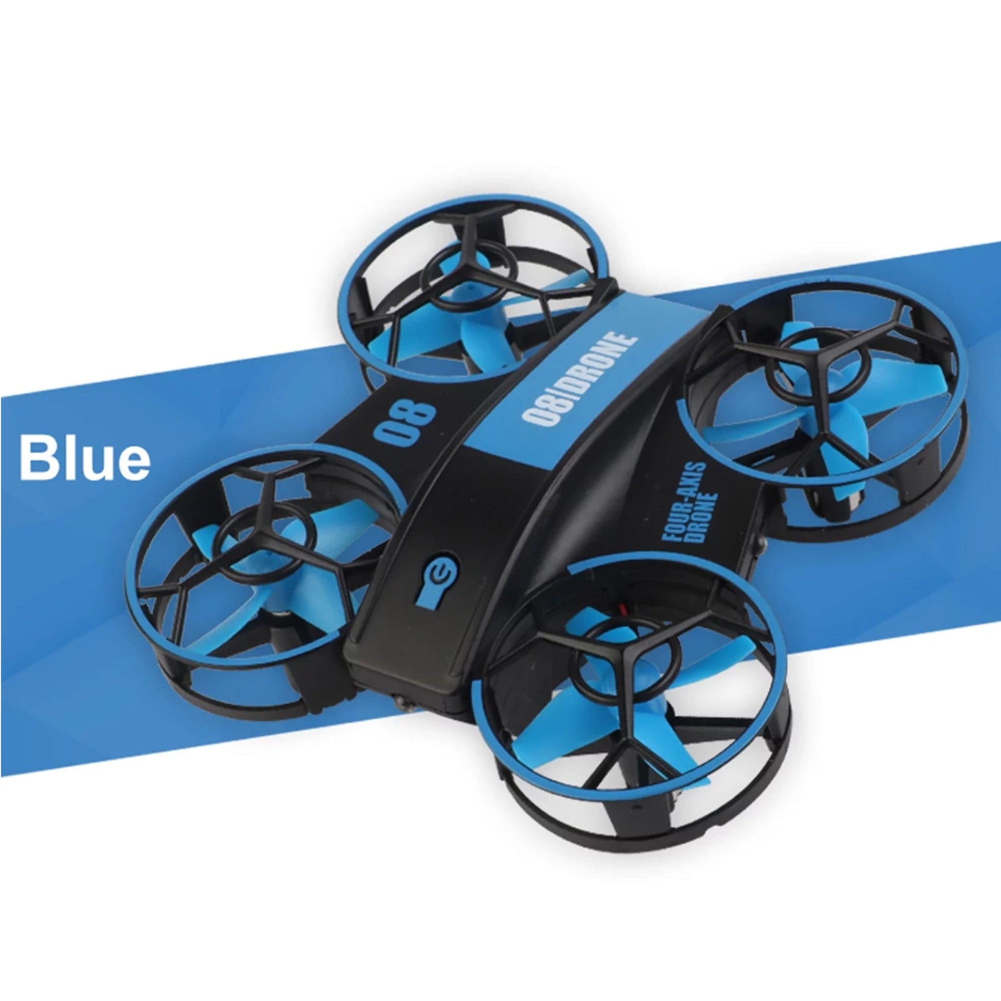 RH-821 08 Mini Quadcopter Drone Lighting UFO Drone - Blue