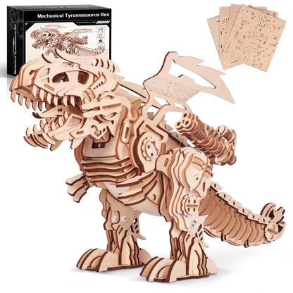 Puzzle 3D con Set di dinosauri in legno - Giochi In Legno Puzzle 3D con Set di dinosauri in legno - Giochi In Legno