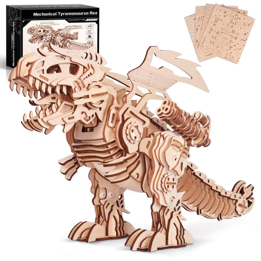 DIY T-Rex Dinosaur STEM Kit 3D Wooden Puzzles