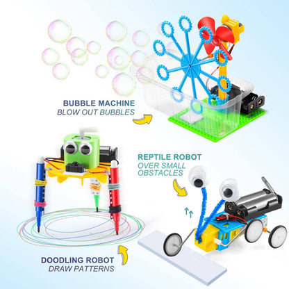 6 in 1 DIY STEM Robotics Kit for Kids for Boys Ages 8-12 