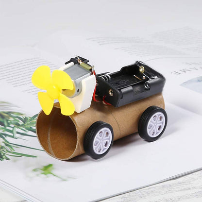 DIY 131 Items Electronic Kit with DC Motor, Gears, Propeller