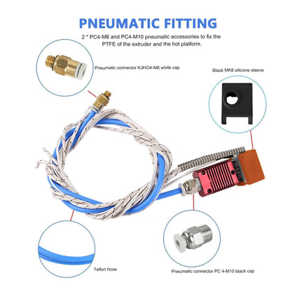 3D Printer Bowden Tubing Kit For Ender 3/3 Pro/5/Voxelab