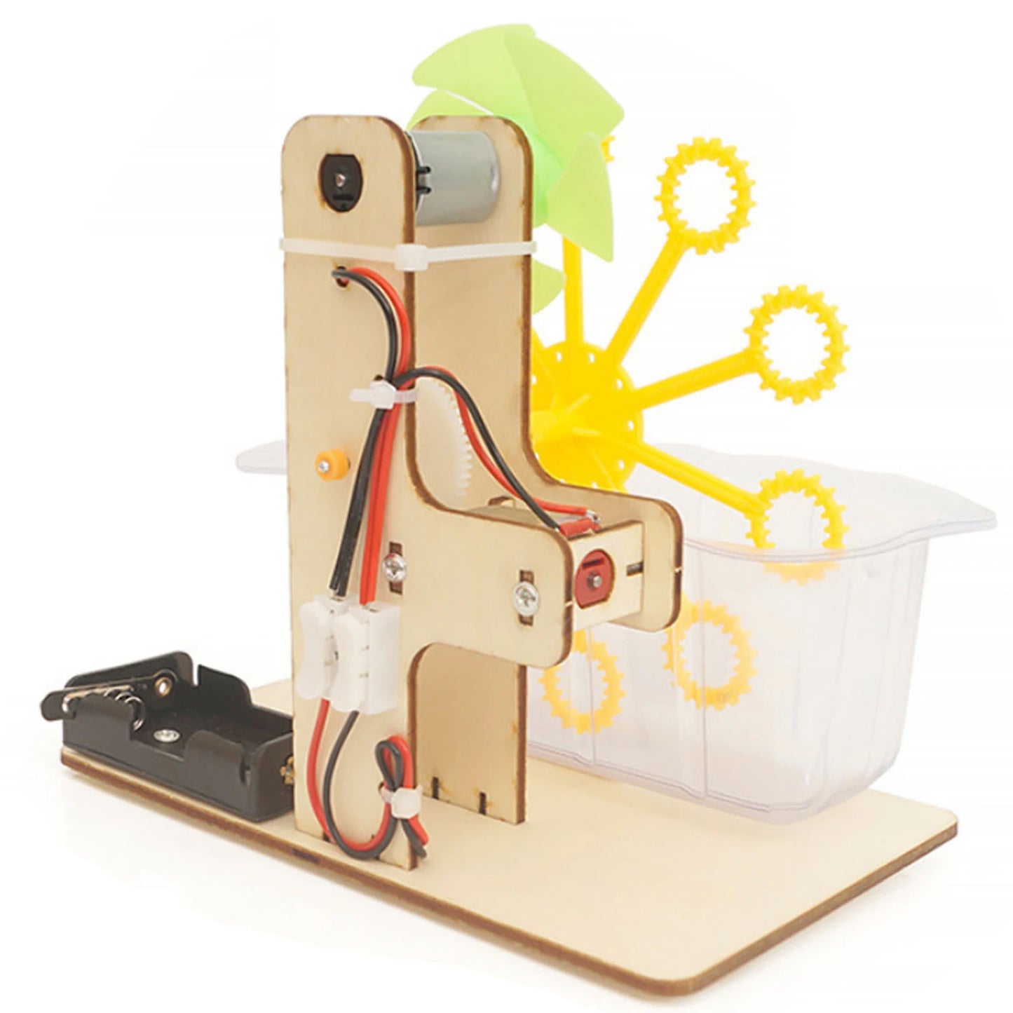 DIY Bubble Machine STEM Kit Electric Bubble Machine Science Toy Electric Bubble Machine for Kids Without Battery - RS6235