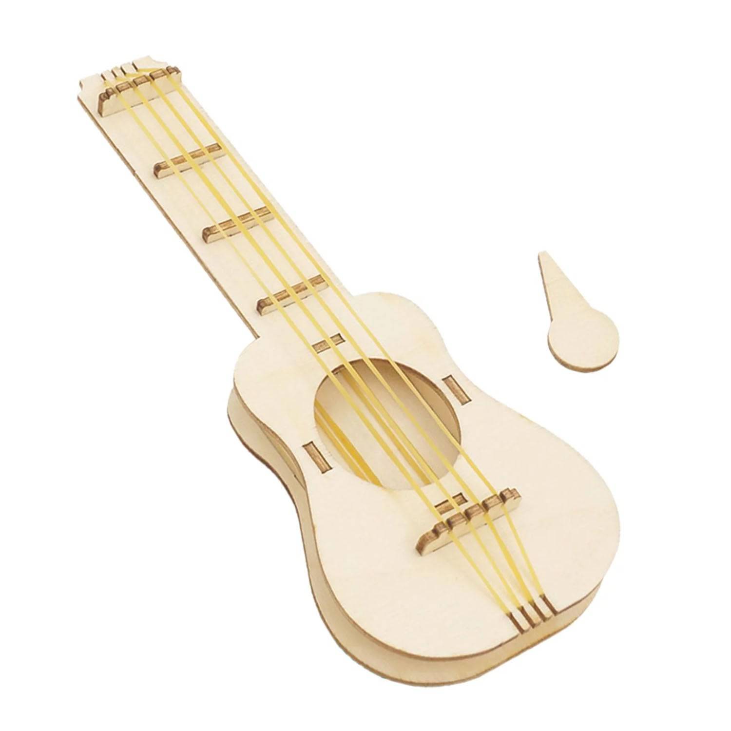 DIY Musical Guitar STEM Kit Wooden Guitar Kits DIY