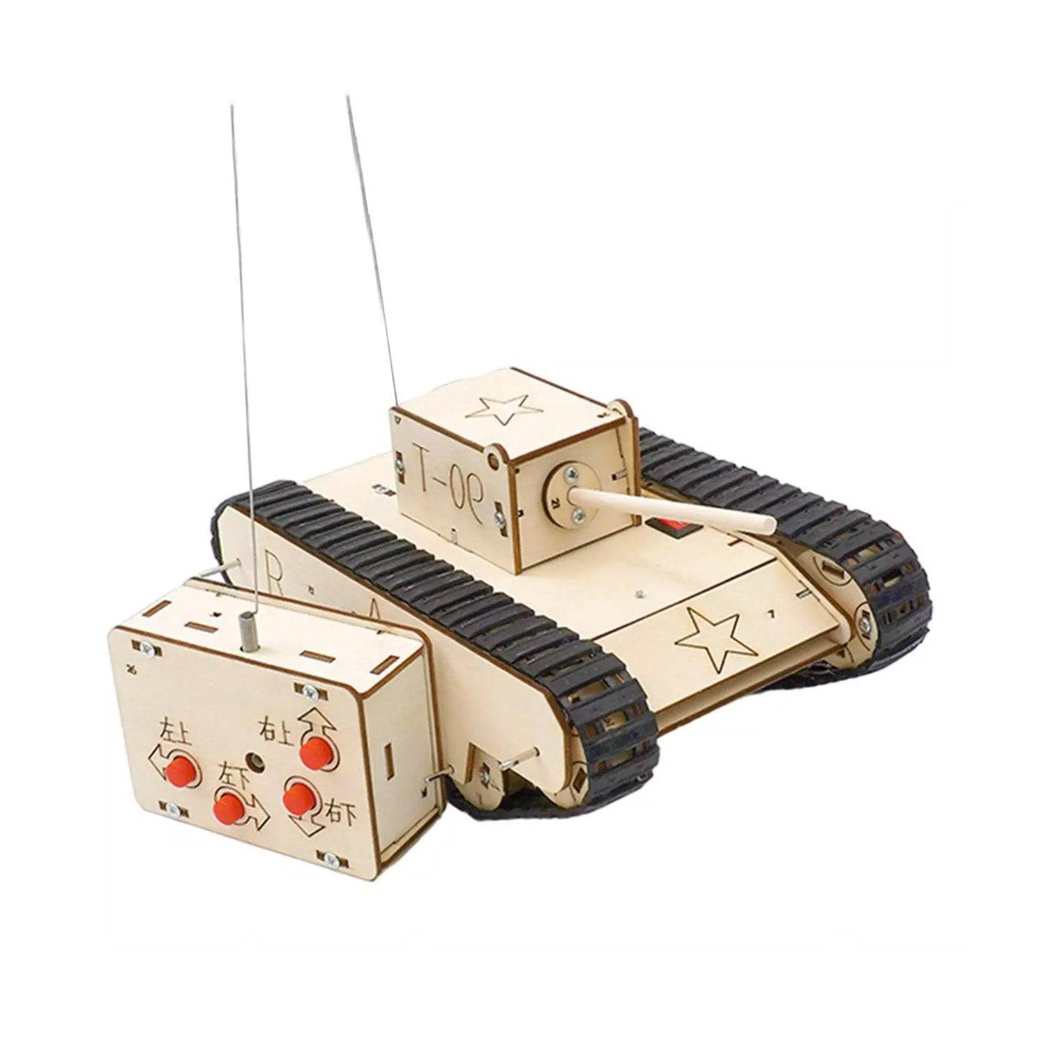 DIY Remote Controlled Tank STEM Kit Remote Control Tracking Tank Model ...
