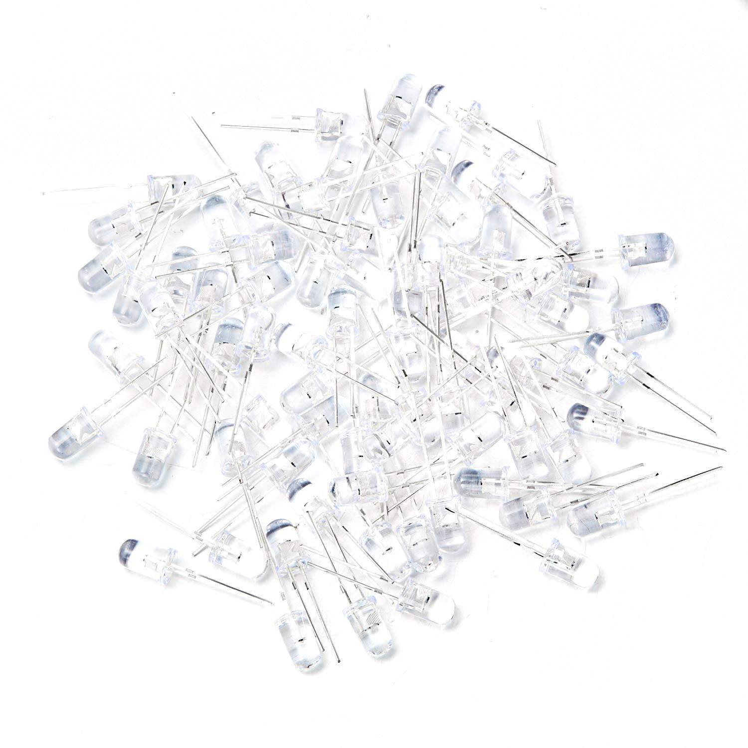 2 Pin 7-Colour LED Transparent 5mm Water Clear RGB LED – REES52