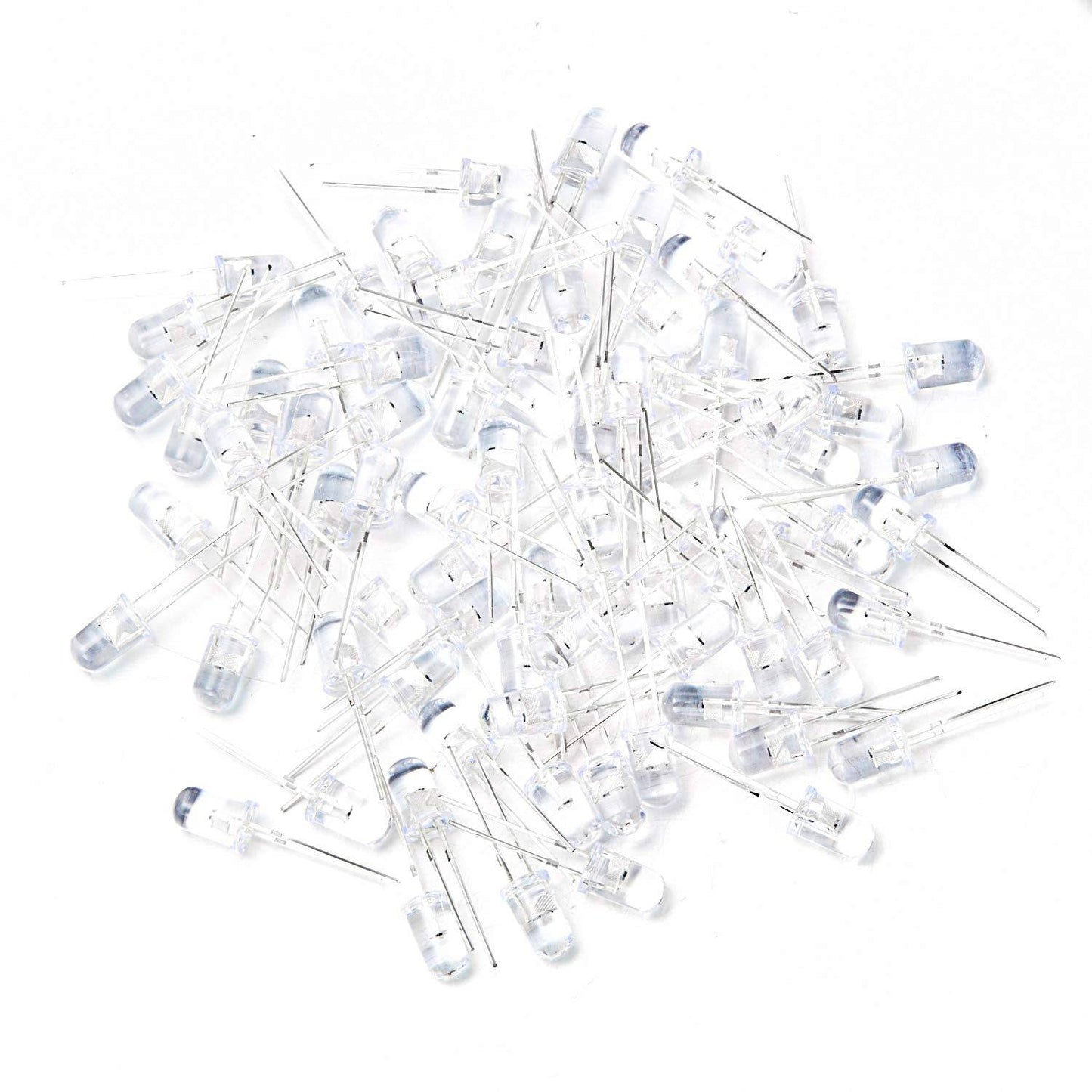 2 Pin 7-Colour LED Transparent, 5mm Water Clear RGB LED