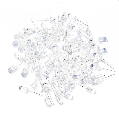 2 Pin 7-Colour LED Transparent, 5mm Water Clear RGB LED