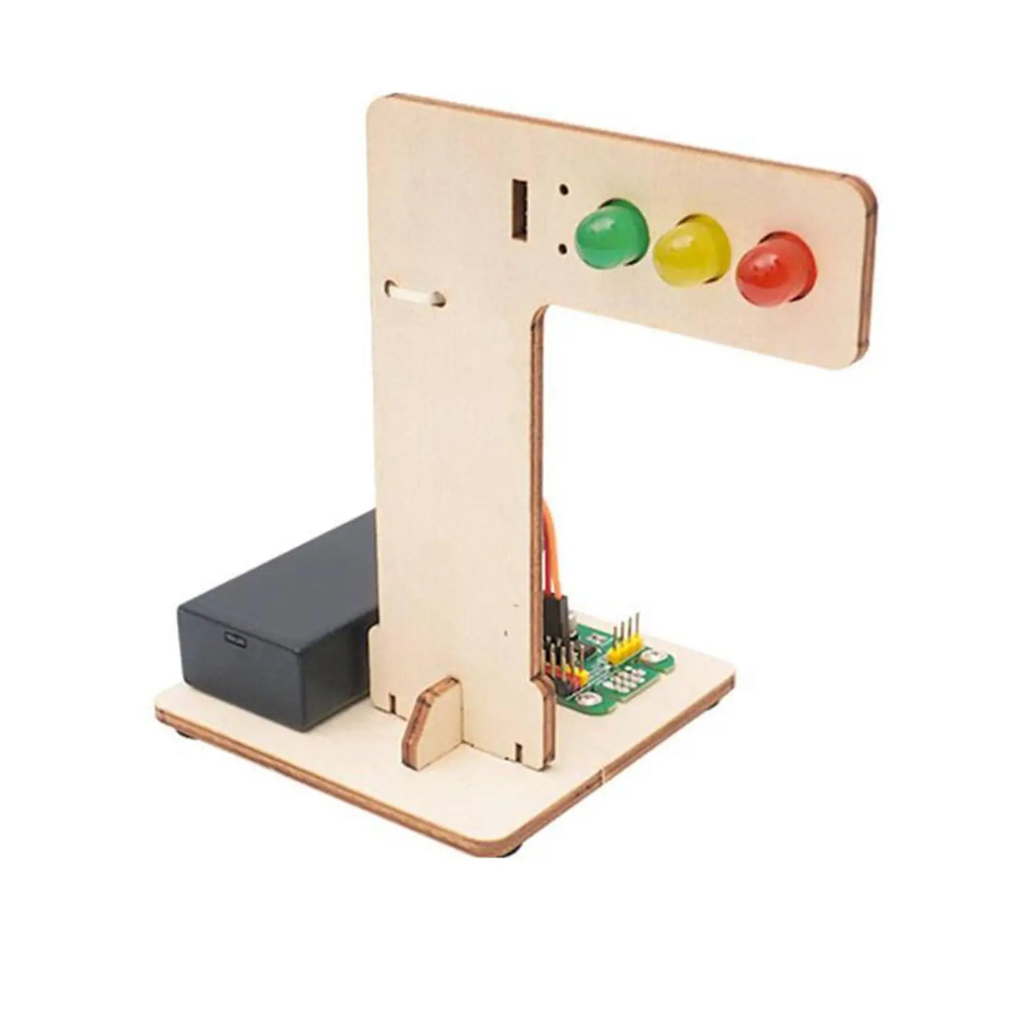 DIY Traffic Light STEM Kit Wooden DIY Puzzle Pack STEM Toy