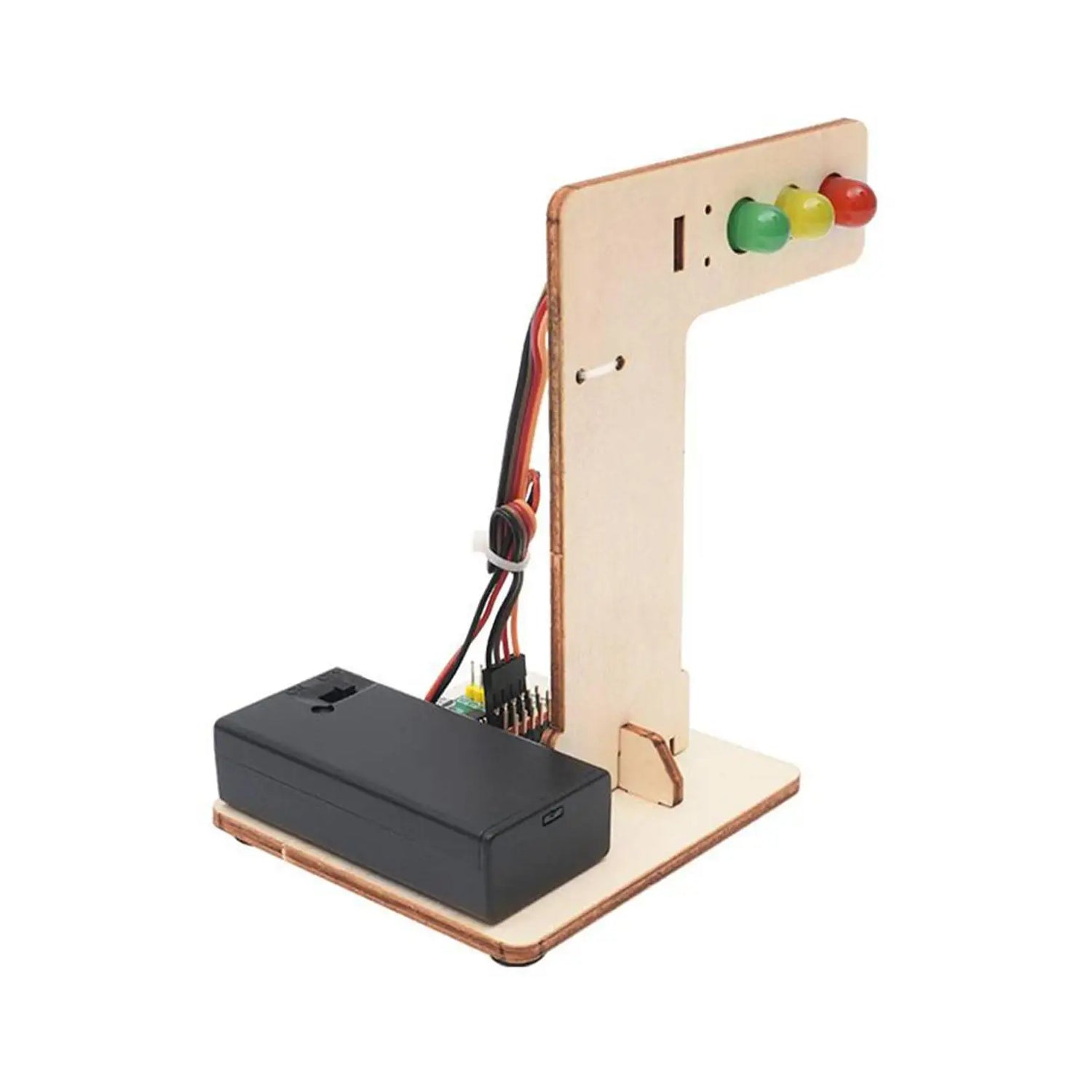 DIY Traffic Light STEM Kit Wooden DIY Puzzle Pack STEM Toy