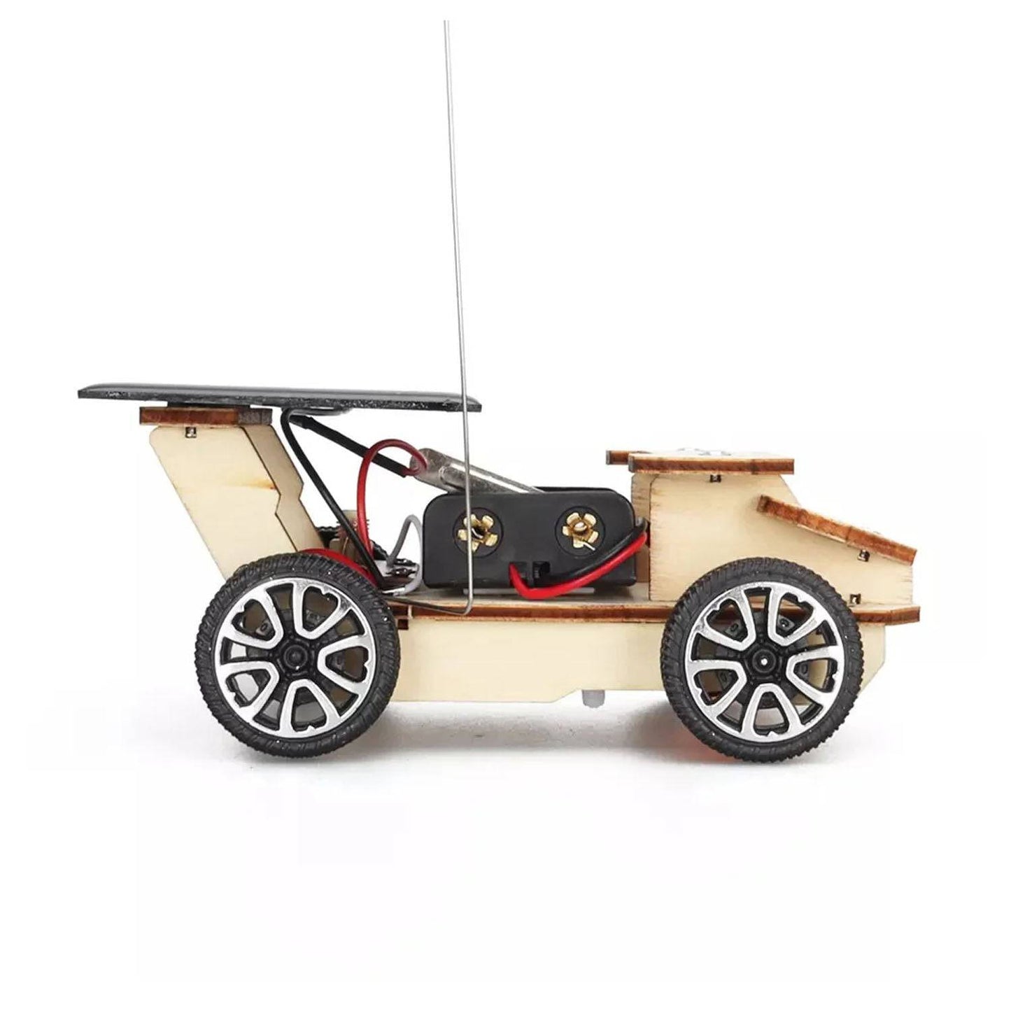 DIY Remote Car STEM Kit Wooden Wireless with Solar Energy