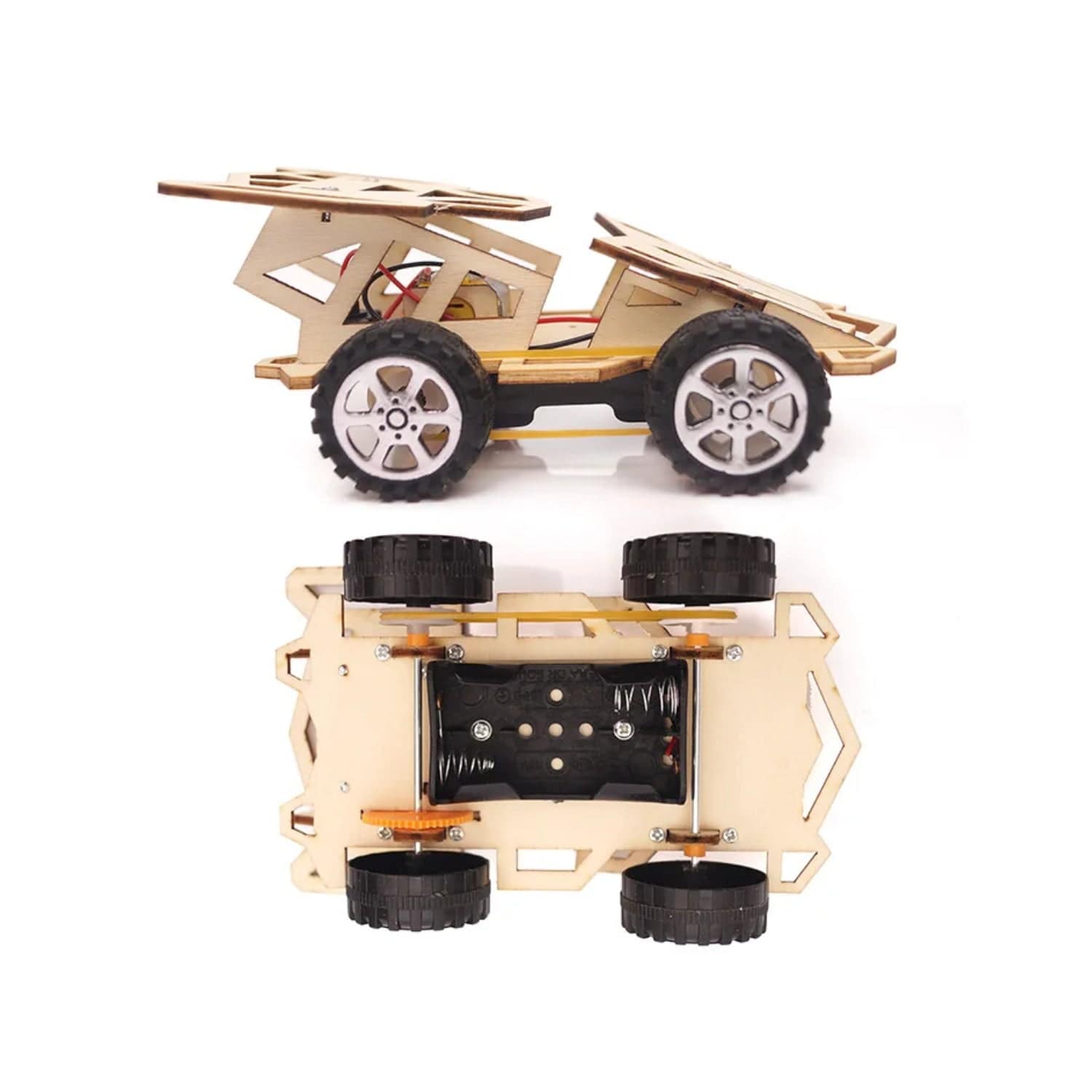 DIY 4 Wheel Car STEM Kit Wooden Puzzle Kids Puzzle Toy