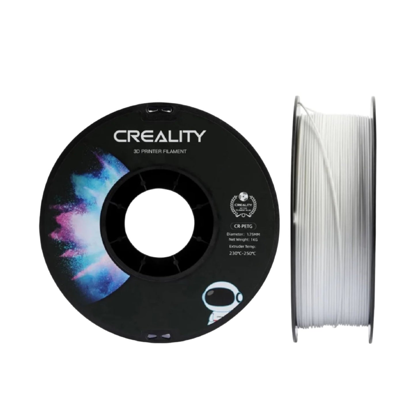 Creality CR-PETG Filament 3D Printing Filament 1.75mm Filament 1KG Filament Creality Filament High-Quality PETG Filament for 3D Printing - White - RS6574