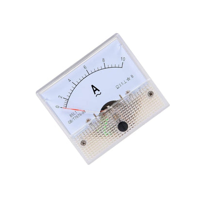 85C1-A DC 0-10A Pointer Ammeter Direct Pointer Type Analog Current Panel Meter Monitor DC Current Up to 10A with Analog Ammeter - RS6639