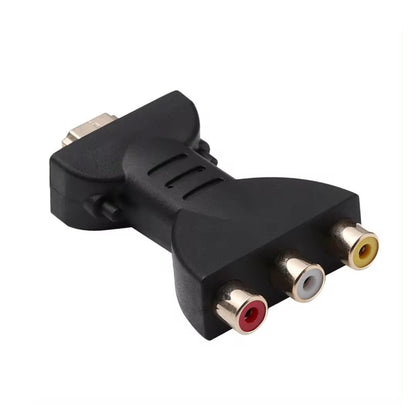 HDMI To 3RCA Converter Digital HDMI Male To Analog 3 RCA Female Converter Adaptor For Optimal Signal Transfer With Portable Beautiful Design - RS6644