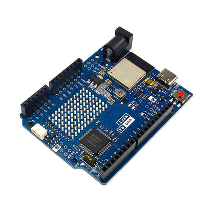 Arduino UNO R4 WiFi Compatible Board UNO R4 WiFi Clone With LED Matrix For IoT Projects WiFi Clone With Qwiic Connector With HID Support - RS6745