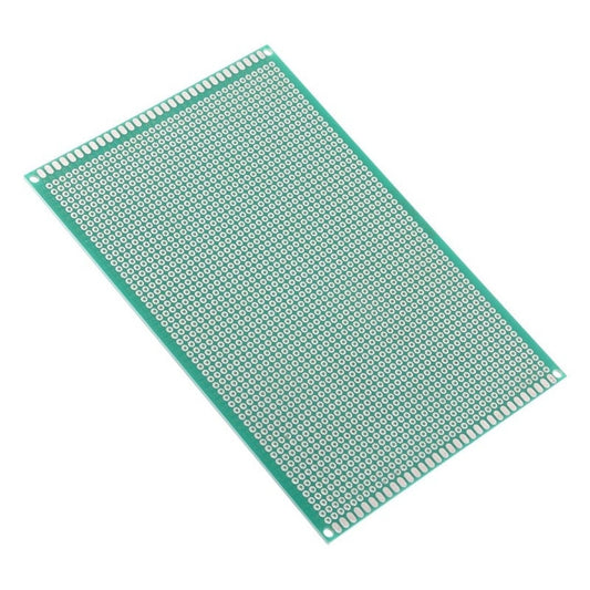 Single-Sided 2.54mm Hole Pitch FR-4 PCB Tinned BoardSingle-Sided 10x15cm Universal PCB Prototype Board Single-Sided 2.54mm Hole Pitch FR-4 PCB Tinned Board Ideal For Electronics Projects - RS6904