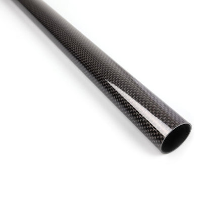 3K Carbon Fiber Tube Hollow Tube 3K Roll-Wrapped Carbon Fiber Tube With Light Weight High Strength - 30mm OD x 26mm ID x 500mm L - RS6909