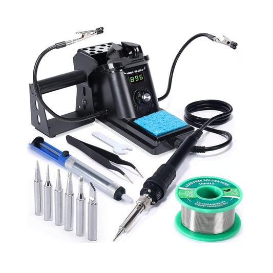 YIHUA 926LED-III Soldering Iron Station Adjustable Temperature Soldering Station Professional Soldering Kit 60W Digital Soldering Iron With Adjustable Helping Hands For Precise Electronic Work - RS6932