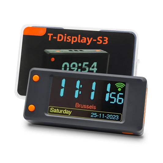 LILYGO T-Display-S3 ESP32-S3 Development Board LCD Display Binghe T-Display-S3 1.9" LCD Display Normal Screen with Shell 16MB Flash, 8MB PSRAM with Wi-Fi Bluetooth Compatible with Arduino - RS6986