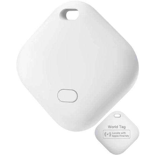 Bluetooth Item Finder World Tag Key Finder IP67 Waterproof Bluetooth Tracker Mini Bluetooth Tracker for Keys, Wallets, And More With Apple Find My (iOS only) - White - RS7000