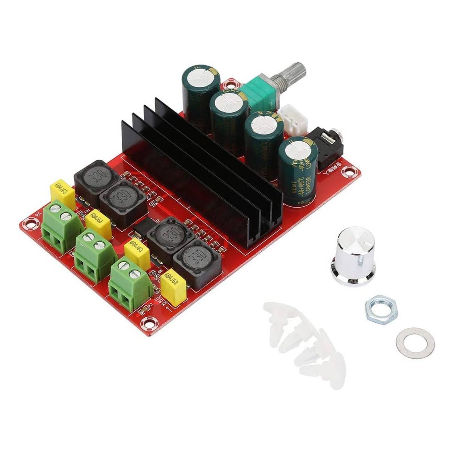 TPA3116 Amplifier Board 2x100W Dual Channel Amplifier 12V-24V TPA3116D2 Amplifier Module High-Power Audio Amplifier with XH-M190 Connectors - RS704