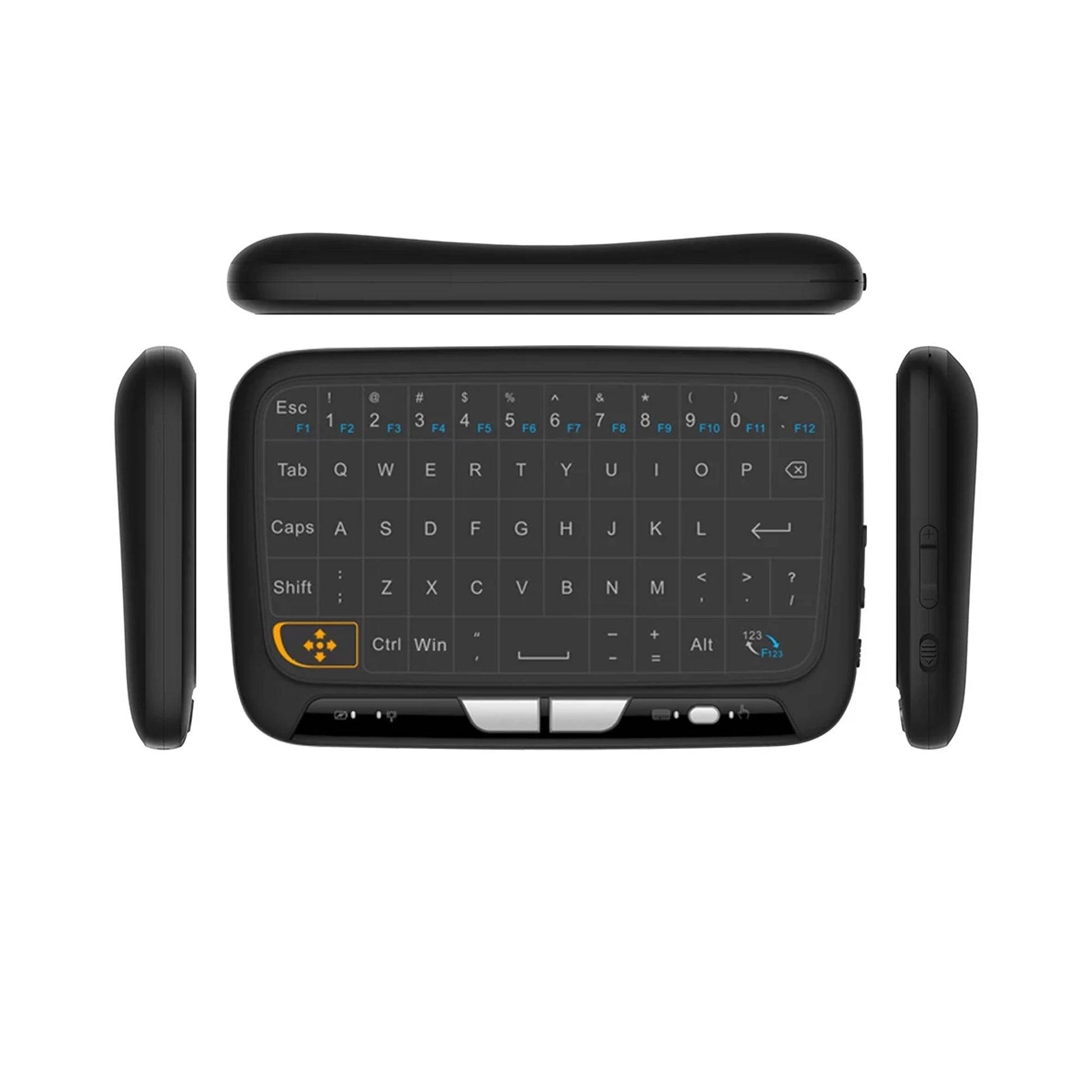 H18 2.4GHz Mini Keyboard Air Mouse QWERTY Keyboard - Black