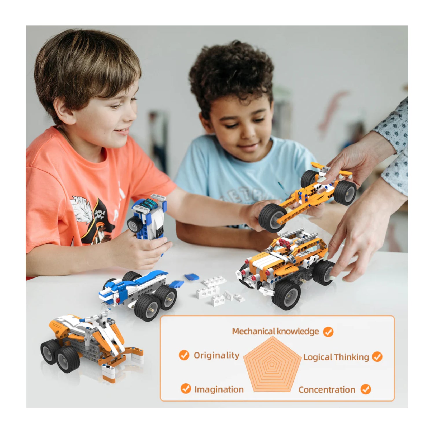 makerzoid SUPERBOT 26-in-1 Coding Robot Kit STEM Learning Robot Kit Build 26 Different Robots With SUPERBOT STEM Learning Robot Kit  Build 26 Different Robots With SUPERBOT - RS7137