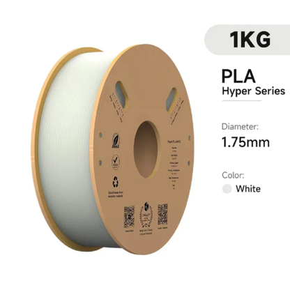 Snow White Ultra Speed PLA+ Filament - 1.75mm, 1kg (if 1.75mm)

