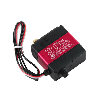 DSServo RDS3218MG 20KG Digital Servo High Torque Dual Shaft Servo Motor 180°, 270° (Optional) Degree Adjustable Servo Motor With U Bracket  IP66 Waterproof Metal Gear Servo For RC Robot - RS8258