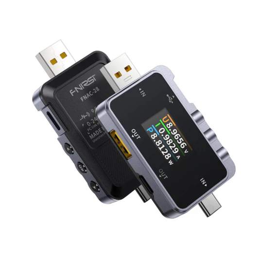 2-in-1 USB-C Power Tester: FNIRSI FNAC-28 Digital Voltmeter & Ammeter