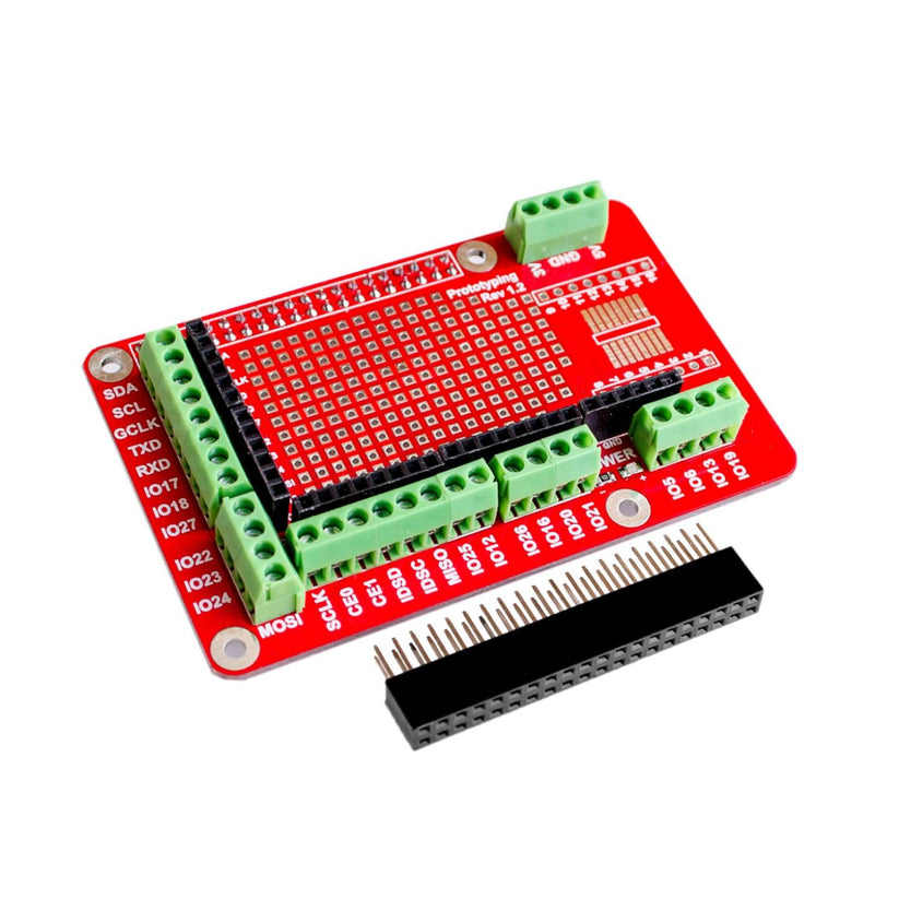 Raspberry Pi Prototyping Shield Pi 40-Pin for Raspberry Pi 3 & Pi 4 ...