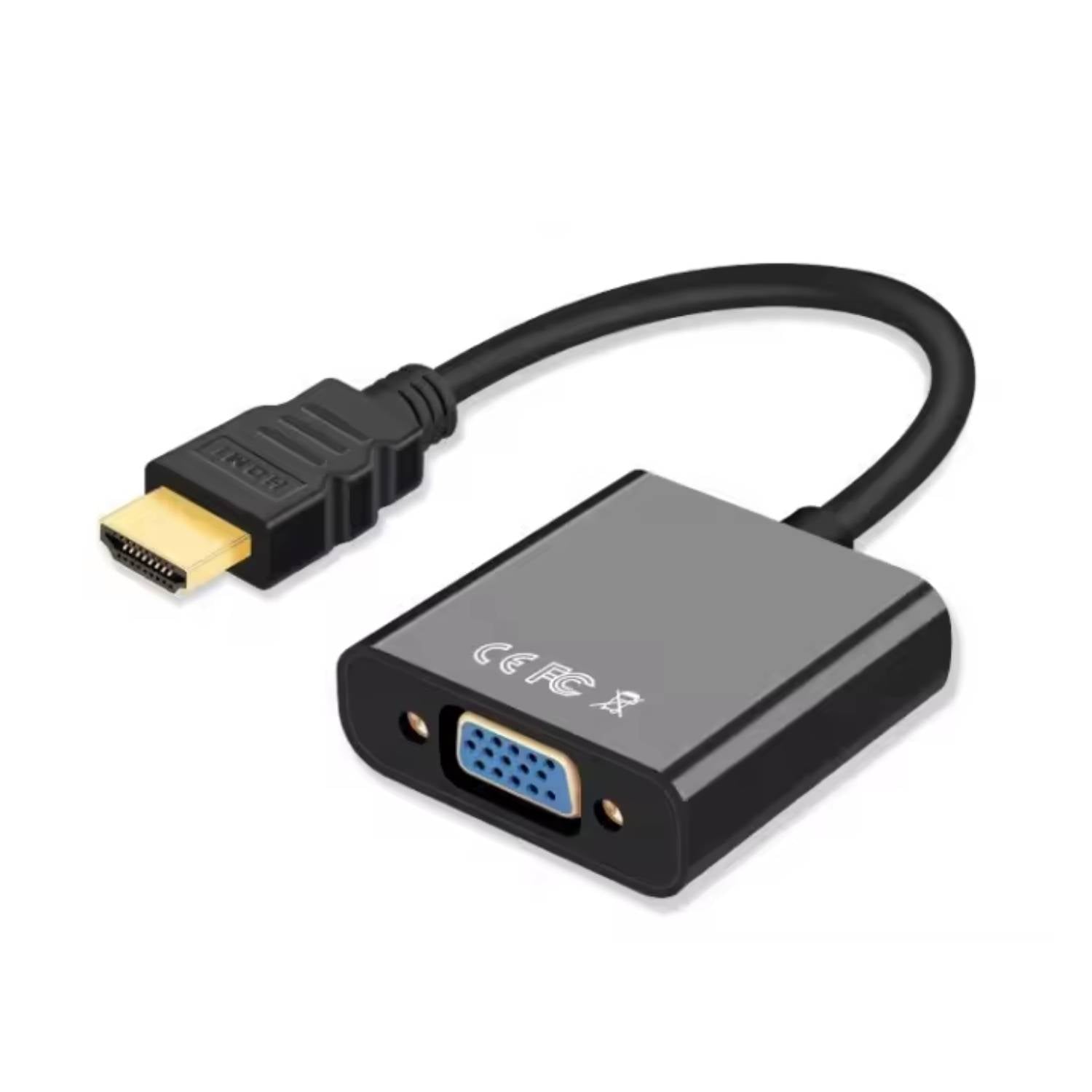 Male HDMI to Female VGA Converter HDMI to VGA Adapter HDMI to VGA Converter Adapter 1080P HDMI to VGA Connector for PC, Laptop, Raspberry Pi - RS9257