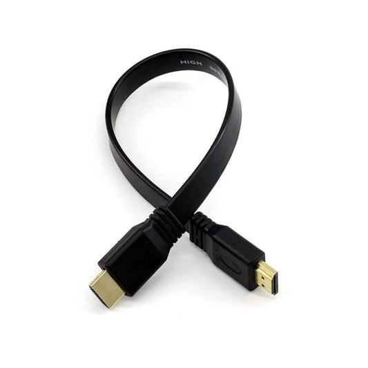 0.5 Meter Flat HDMI Cable Pure Copper for Optimal Signal Short HDMI to HDMI Cable Male to Male Plug Flat Cable 50cm HDMI Cable for Raspberry Pi Audio Video HDTV TV PS3 - RS9265