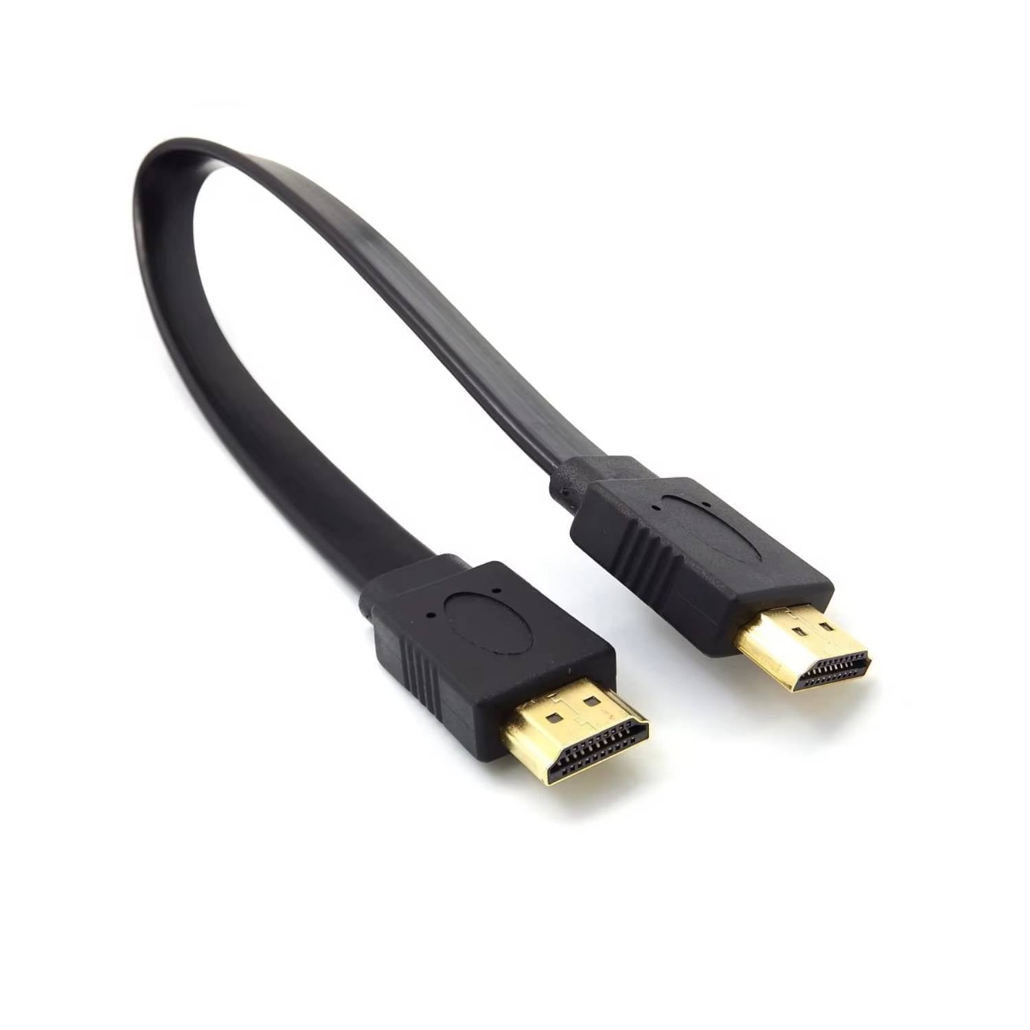 0.5 Meter Flat HDMI Cable Pure Copper for Optimal Signal Short HDMI to HDMI Cable Male to Male Plug Flat Cable 50cm HDMI Cable for Raspberry Pi Audio Video HDTV TV PS3 - RS9265