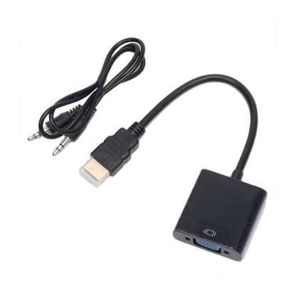 HDMI to VGA Converter with Audio Output HDMI to VGA Adapter with 3.5mm Audio Pin HDMI Male to VGA Female Converter HDMI to VGA with Audio Converter - RS9269