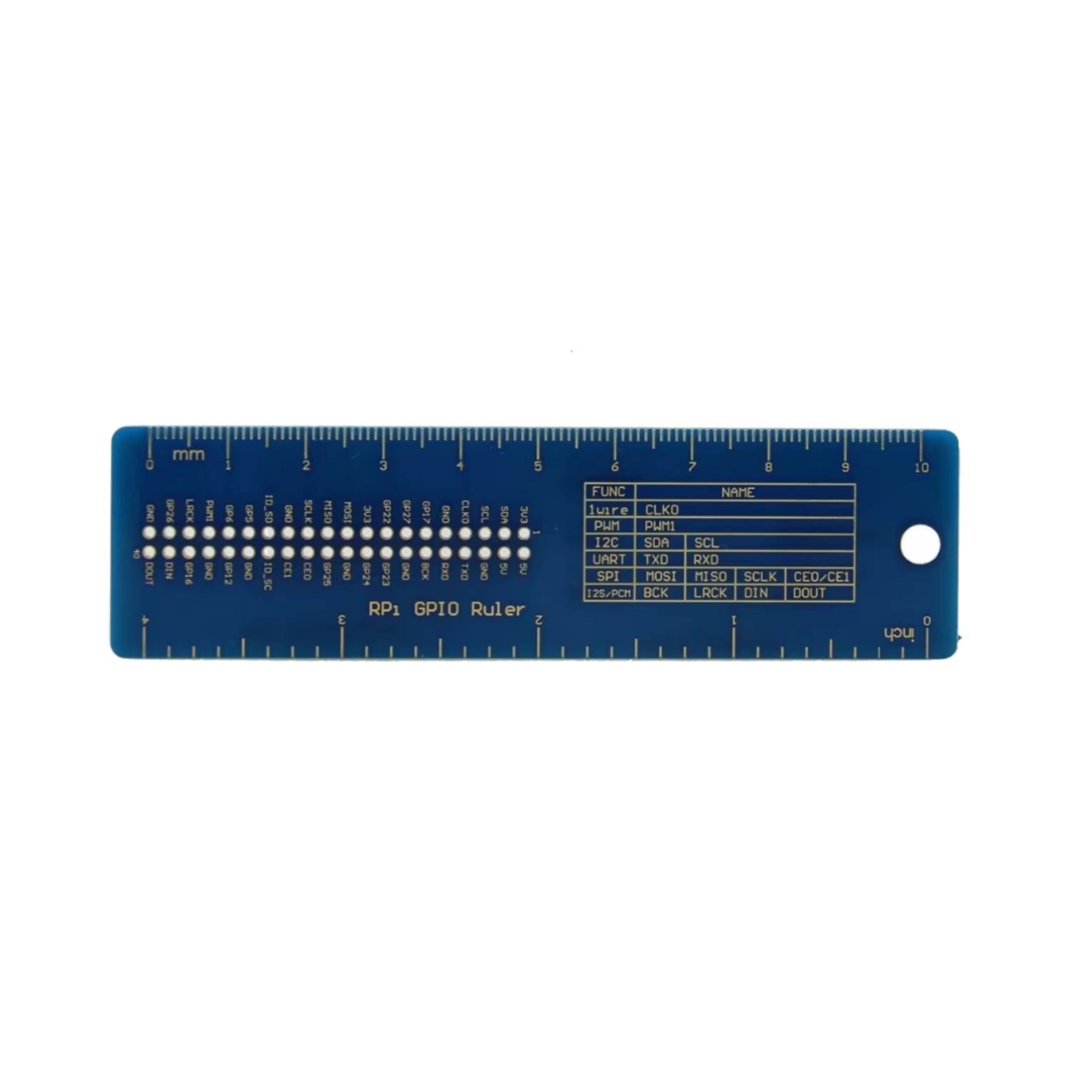 Raspberry Pi GPIO Ruler Pi GPIO Pin Reference Board GPIO Pinout Guide for Raspberry Pi 5, 4B+, Pi 3B, Pi 3B+, 2B - RS9276