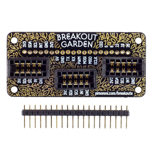 PIMORONI Breakout Garden Mini for Raspberry Pi I2C & SPI Prototyping I2C and SPI Expansion Shield for Raspberry Pi - RS9283