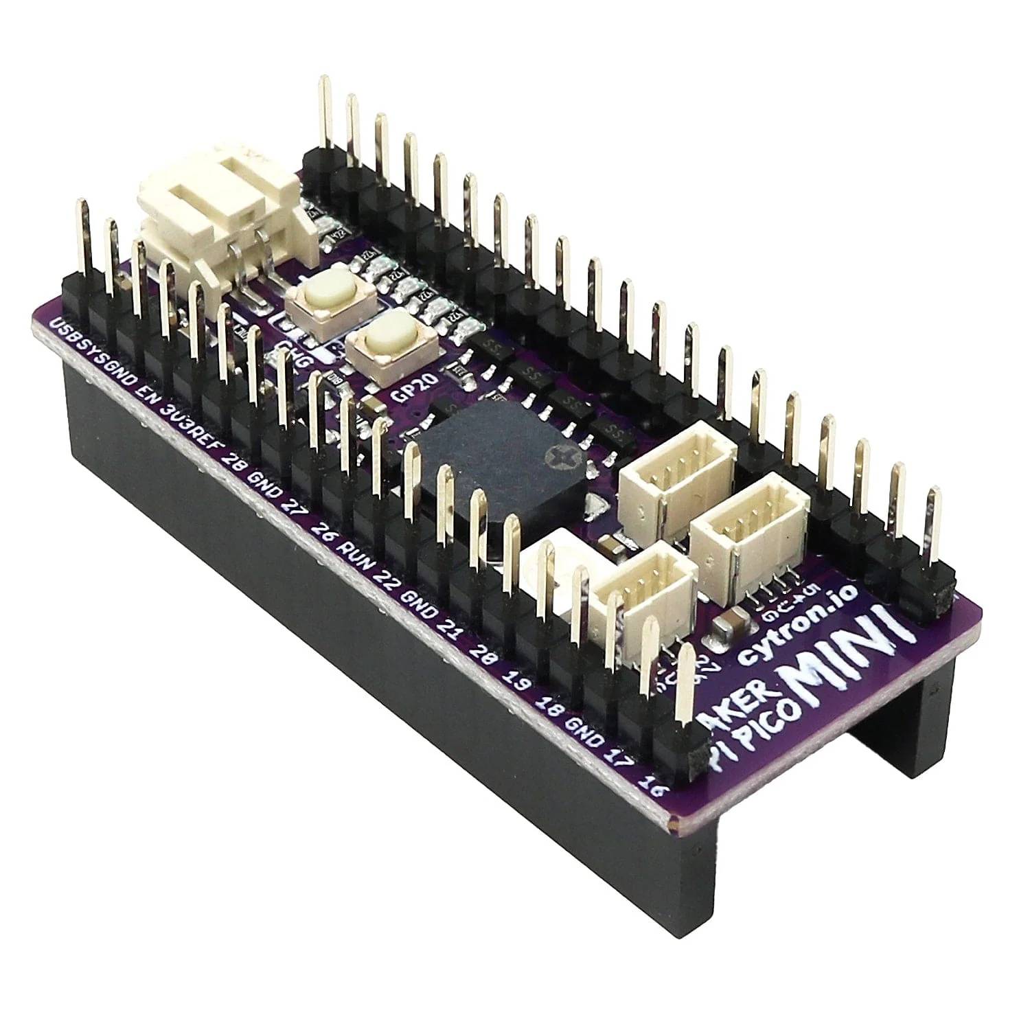 Cytron Maker Pico Mini Raspberry Pi Pico Mini Baseboard Pico Expansion Board Pico Carrier Board Expand Your Raspberry Pi Pico - RS9284