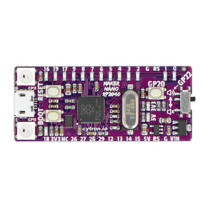 Cytron Maker RP2040 Nano Development Board RP2040 Nano Board Maker Nano Board with Raspberry Pi RP2040 - RS9285