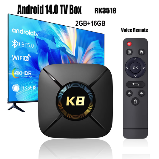HK1 RBOX K8 MINI Android 14 TV Box 