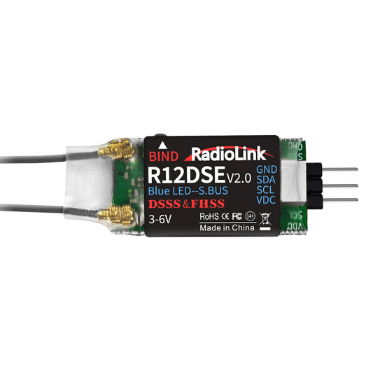 Radiolink R12DSE 12-Channel Receiver with Dual Antennas 
