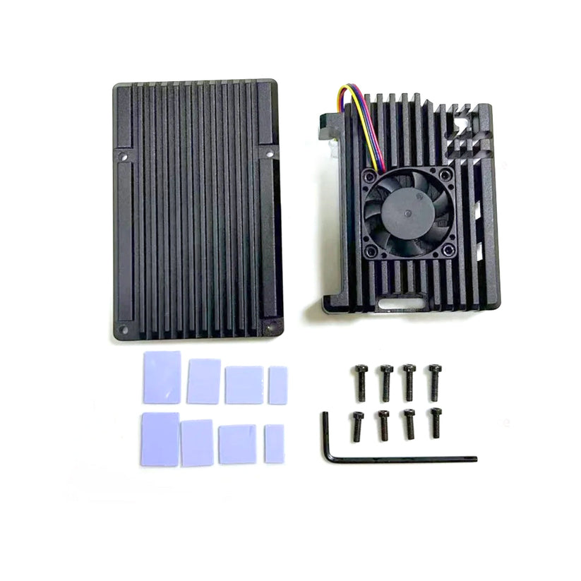 Raspberry Pi 5 Aluminum Case with PWM Cooling Fan for Raspberry Pi 5 ...