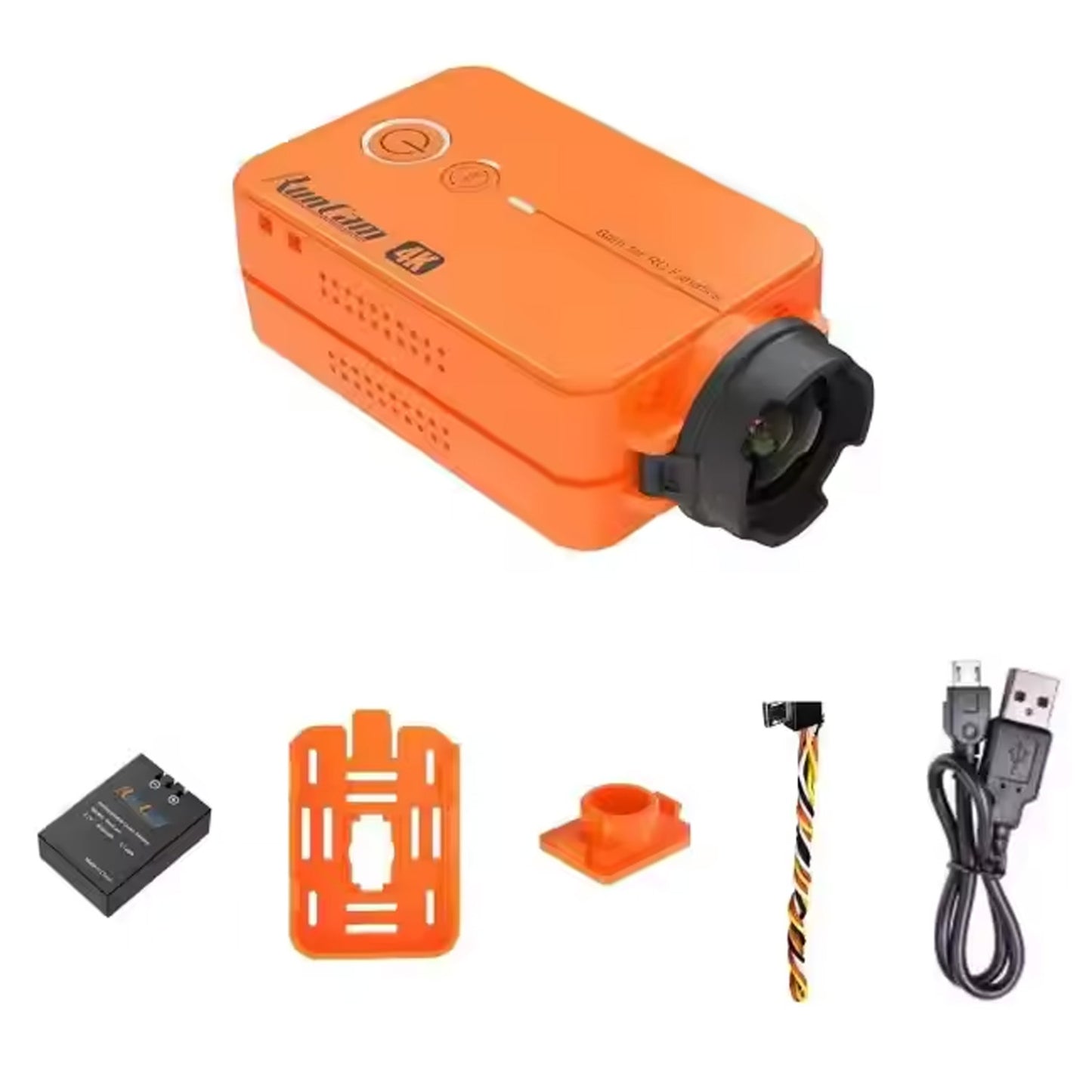 Runcam 2 4K Action Camera Edition Action Camera 4K Ultra HD Action Camera Edition HD Recording 155 Degree Wide Angle WiFi FPV Camera 49g With Replaceable Battery For RC Drone Airplane - RS7287