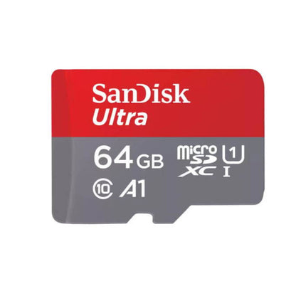 SanDisk 64GB SD Card SanDisk Ultra MicroSD Card High Speed 64GB MicroSDXC Memory Card (A1 for faster Mobile APP Performance/For Better Photos and Full HD Videos/ Speed Transfer of Files)SDSQUAB-064G-GN6MN - RS9290