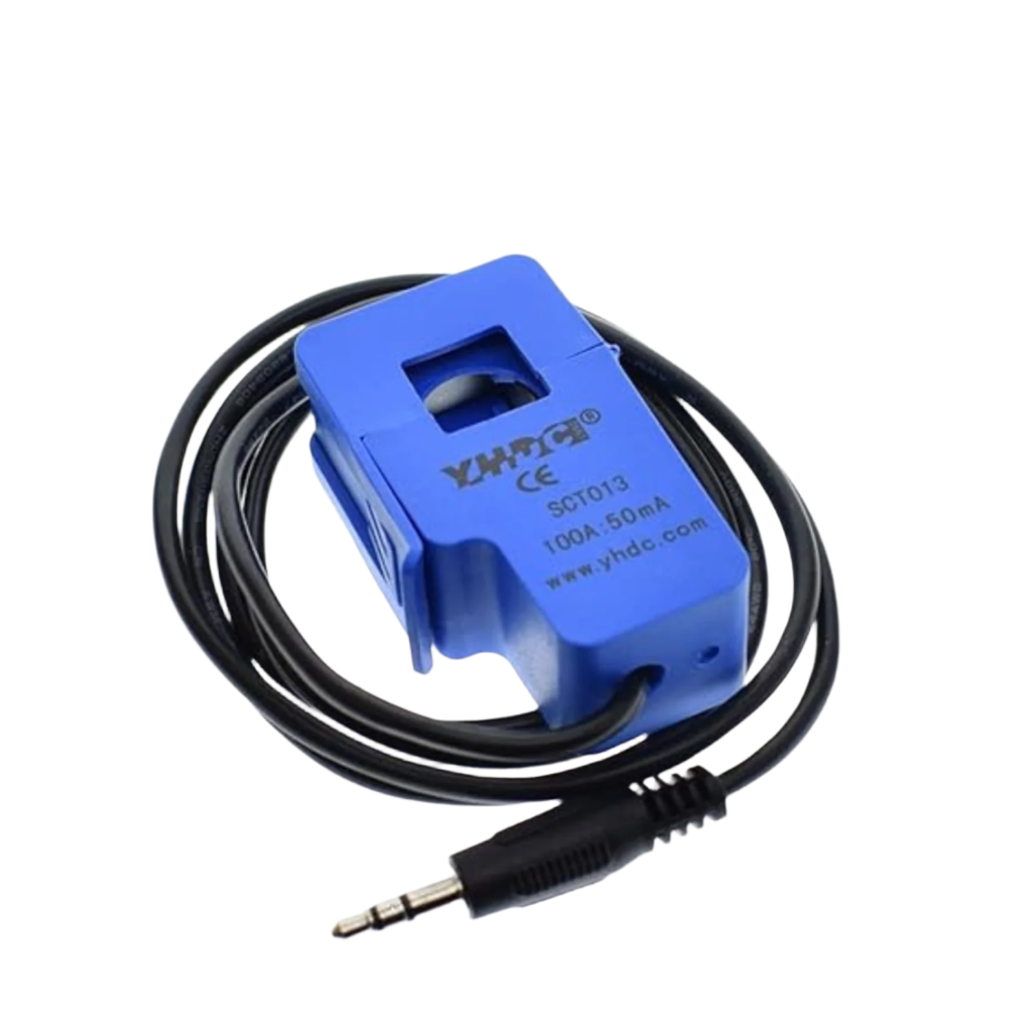 SCT-013-000 100A Non-Invasive AC Current Sensor Split Core Clamp Meter ...