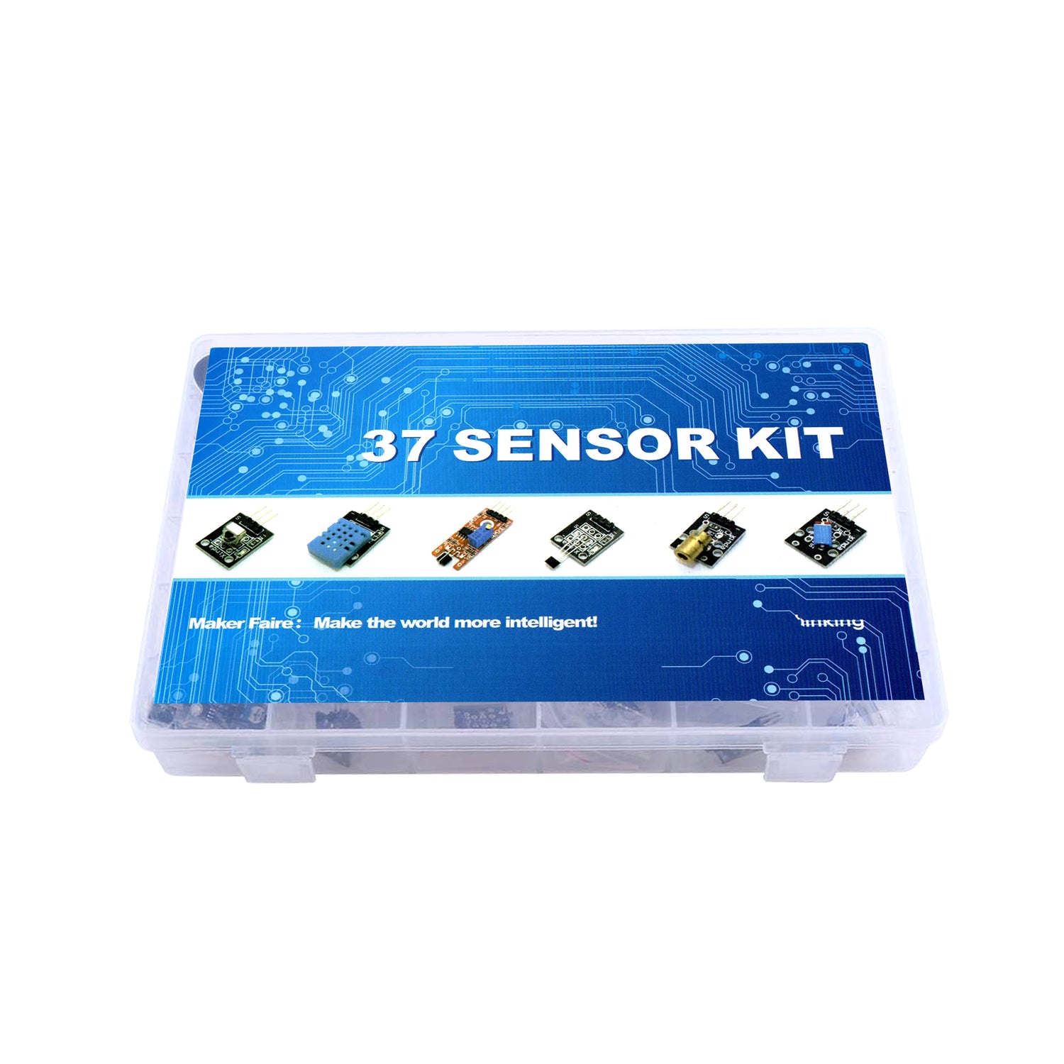 37 in 1 Sensor Kit Compatible with Arduino UNO, NodeMcu, Raspberry Pi, Robotics Projects - SR052 - REES52
